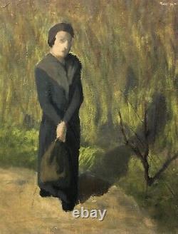 Jules, Make Me Laugh, Oil on Cardboard, Painting, Ancient Painting, 20th Century