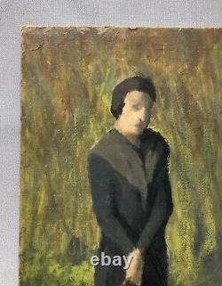 Jules, Make Me Laugh, Oil on Cardboard, Painting, Ancient Painting, 20th Century