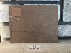 Landscape Oil on Cardboard Signed Bruyères En Fleur Circa 1930 Vintage Antique