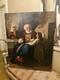 Large Format Old Painting Oil On Canvas Eli And Samuel 19th Century