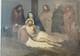 Large Oil On Canvas, 19th Century, Piet&agrave;, Antique Religious Scene, 92 X 64 Cm