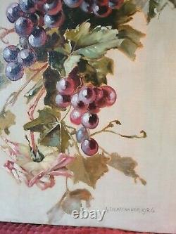 Large Old Oil Painting On Canvas Still Life Inspiration Catherine Klein 2