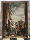 Large Old Painting, Oil On Canvas, Gallant Scene, Late 19th 19th And Early 20th Century