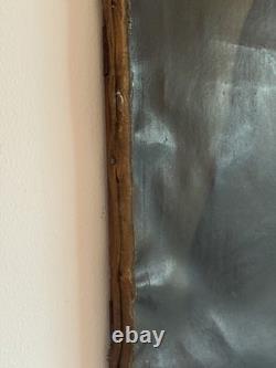 Large Portrait of a Notable Man in 19th Century Costume, Old Painting, Oil to Restore