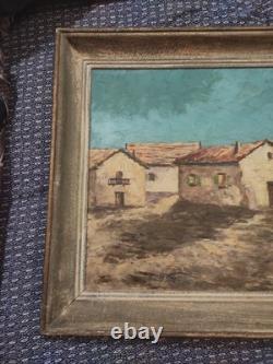 Large old painting oil on canvas by LENDAL marine with character