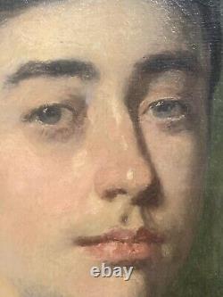 Laroche 19th Painting Oil On Canvas Ancient Portrait Denfant Quality