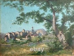 Le Monna, Millau, Aveyron, Oil on Canvas, Old Painting, Early 20th Century