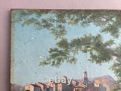 Le Monna, Millau, Aveyron, Oil on Canvas, Old Painting, Early 20th Century