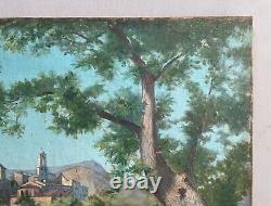 Le Monna, Millau, Aveyron, Oil on Canvas, Old Painting, Early 20th Century