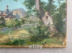 Le Monna, Millau, Aveyron, Oil on Canvas, Old Painting, Early 20th Century