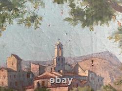 Le Monna, Millau, Aveyron, Oil on Canvas, Old Painting, Early 20th Century