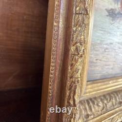 Léo Spanoghe (1874–1955) Oil on panel, seascape, signed, antique frame, 57 cm
