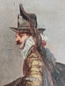 Léonard Saurfelt (1840), gentleman around 1870, antique oil painting on panel