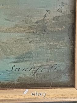 Léonard Saurfelt (1840), gentleman around 1870, antique oil painting on panel