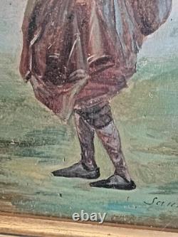 Léonard Saurfelt (1840), gentleman around 1870, antique oil painting on panel