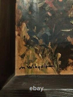 Marcel Wibault (1905-1998) Oil On Isolel Ancient Table