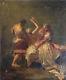 Men In Battle Delacroix Oil Painting On Old Xix
