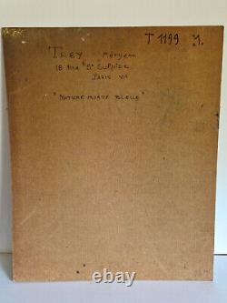 Méryem Trey Cardot still life Oil on panel signed old painting HSP