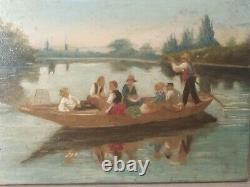 Miniature Painting, Painting, Oil On Wood Panel Former 19th Century