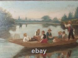 Miniature Painting, Painting, Oil On Wood Panel Former 19th Century