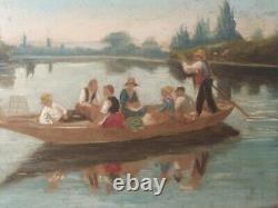 Miniature Painting, Painting, Oil On Wood Panel Former 19th Century