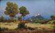 Morel De Tanguy, View From Cap Ferrat, Oil On Wood, Former Table
