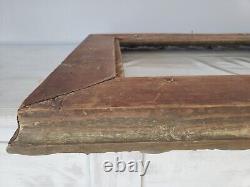 OLD LARGE OIL ON CANVAS MARINE BOAT SIGNATURE WOODEN FRAME AND STUCCO 19th century