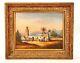 Old Orientalist Oil Painting On Cardboard 33x27cm 19th Century Painting Mosquee