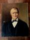 Old Painting, Oil On Canvas Portrait Of A Man Signed A. Bernard 1904
