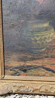 Octave Guillonnet (1872-1967) Old painting signed Oil on canvas HST