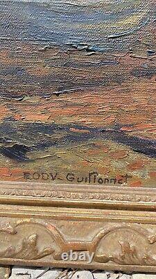 Octave Guillonnet (1872-1967) Old painting signed Oil on canvas HST