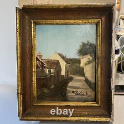 Oil Ancien Table On Signed Panel