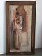 +++ Oil Old Orientalist Painting Beginning 20th Girl At The Pitcher +++