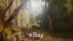 Oil On Canvas Paintings Pastoral Scene Ancient Late 18th
