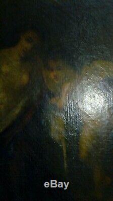 Oil On Canvas Signed N Diaz Very Very Old