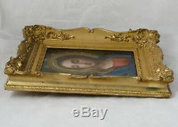 Oil On Copper Virgin, Madonna, Italian School Early Nineteenth Old Paint