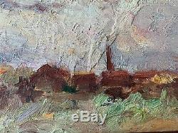 Oil On Panel Table Old Seaside Eugene Boudin (1824-1898) Attr