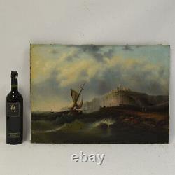 Oil Painting On Canvas 2nd Half Of The 19th Century Landscape 61x43