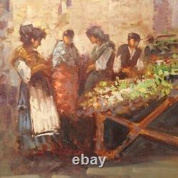 Oil Painting On Panel Table Popular Scene Characters Ancient Style 900