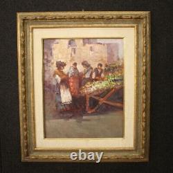 Oil Painting On Panel Table Popular Scene Characters Ancient Style 900