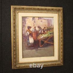 Oil Painting On Panel Table Popular Scene Characters Ancient Style 900