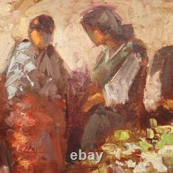 Oil Painting On Panel Table Popular Scene Characters Ancient Style 900