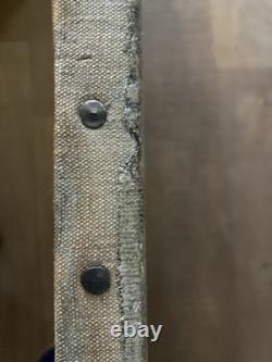 Oil Painting on Canvas 18th Century Old Portrait of Saint Barbara Ursula Ruins Art