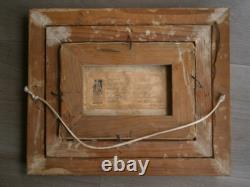 Oil Painting on Canvas Algiers 1950 Landscape Decoration Garden Hamman Righa Antique