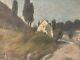 Oil Painting On Canvas House Landscape Tree Brittany 1930 Old To Identify