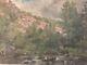 Oil Painting On Canvas Landscape Tree 1920 Impressionist Old To Identify