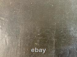 Oil Painting on Canvas and Cardboard Flowers Flower 1850 Carnation to Identify Antique Art