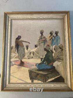 Oil Painting on Canvas by Antonio GODOY Orientalist 1950 Old Orientalism Art