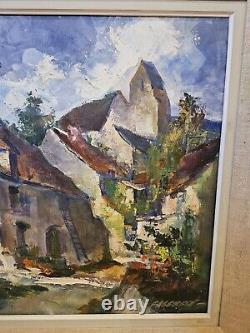 Oil Painting on Canvas by Robert Falcucci - Sunny Old Village