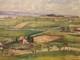Oil Painting On Panel, 1950, Village, German Expressionist School, Antique